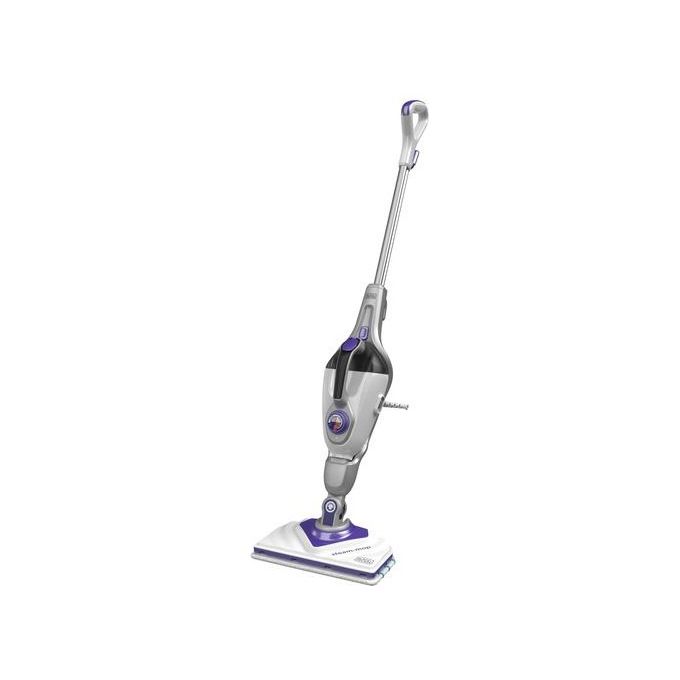 Black+Decker BHSM1615DSM Scopa a Vapore 17 in 1 1600 W 0,5 L SteaMitt Autoselect 120 °C colore Bianco Viola
