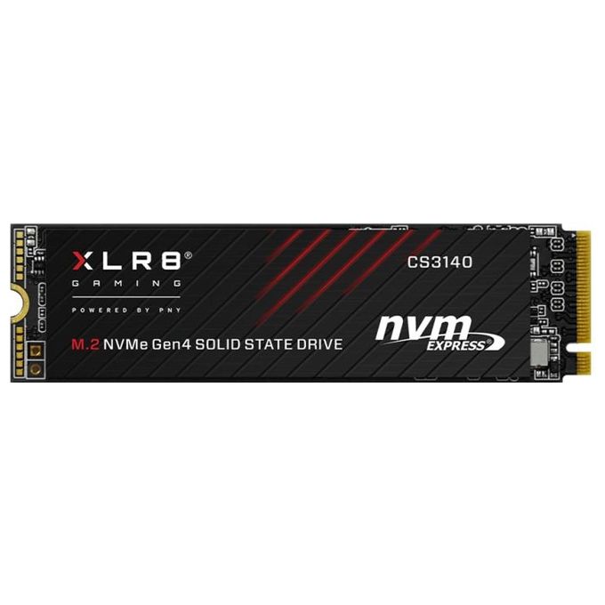 PNY M280CS3140-2TB-RB XLR8 CS3140 SSD interno M.2 NVMe Gen4 2 TB 7500 MB-s lettura 6850 MB-s scrittura colore Nero