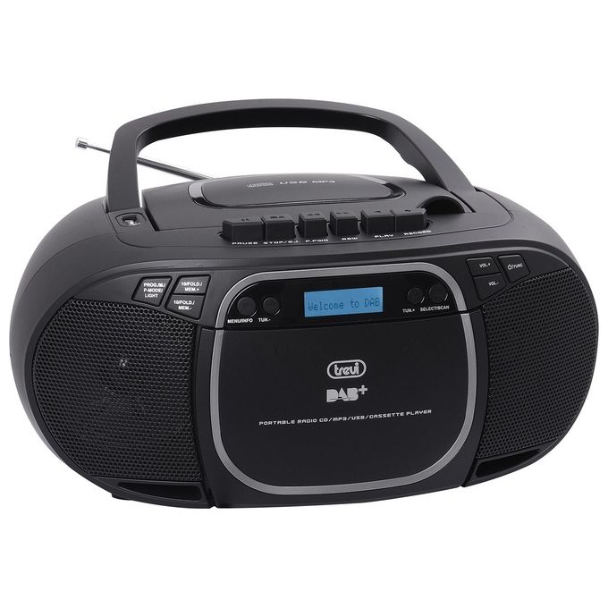 Trevi CMP 576 DAB Stereo Portatile con Ricevitore Digitale DAB - DAB+ - FM con RDS Mp3 CD USB AUX-IN Display Dot Matrix Stazioni Memorizzabili