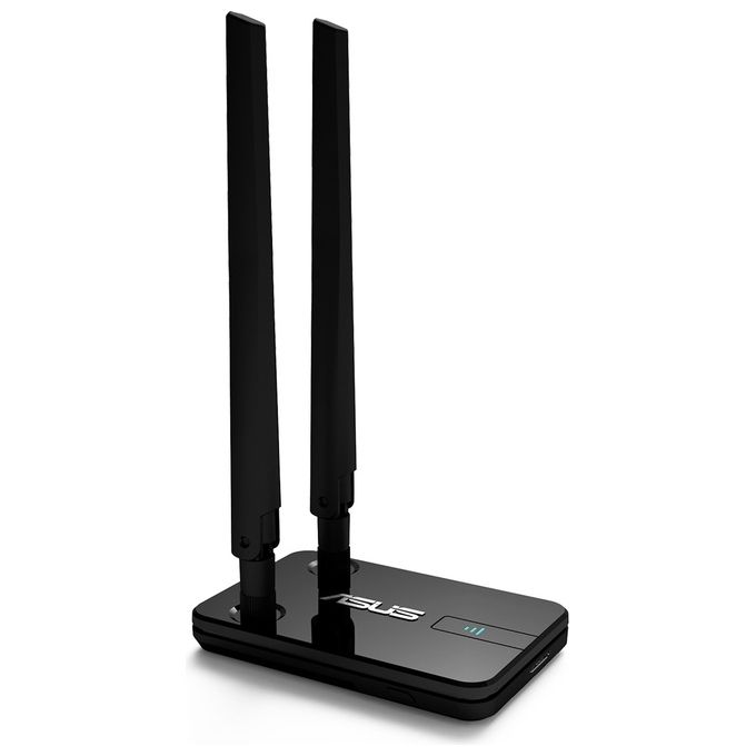 Asus USB-AC58 Adattatore di Rete USB Wi-Fi 5 Dual-band 2.4 GHz 5 GHz 867 Mbps Antenne Staccabili WPA3 colore Nero