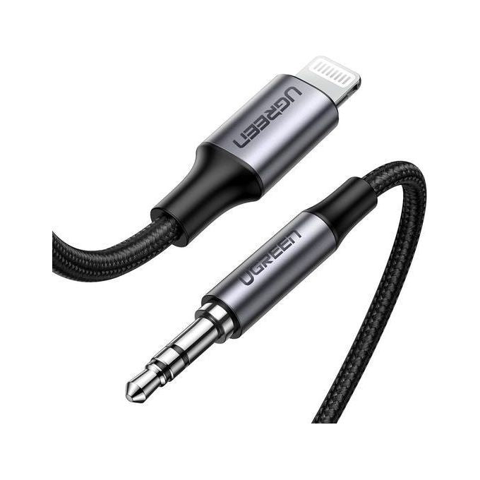 Ugreen Cavo per Cellulare Argento 1mt 3.5mm Lightning