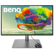 BenQ PD2725U Monitor PC 27'' 4K UHD IPS LED HDR DisplayHDR 400 100% sRGB DCI-P3 Thunderbolt 3 Hub USB colore Nero