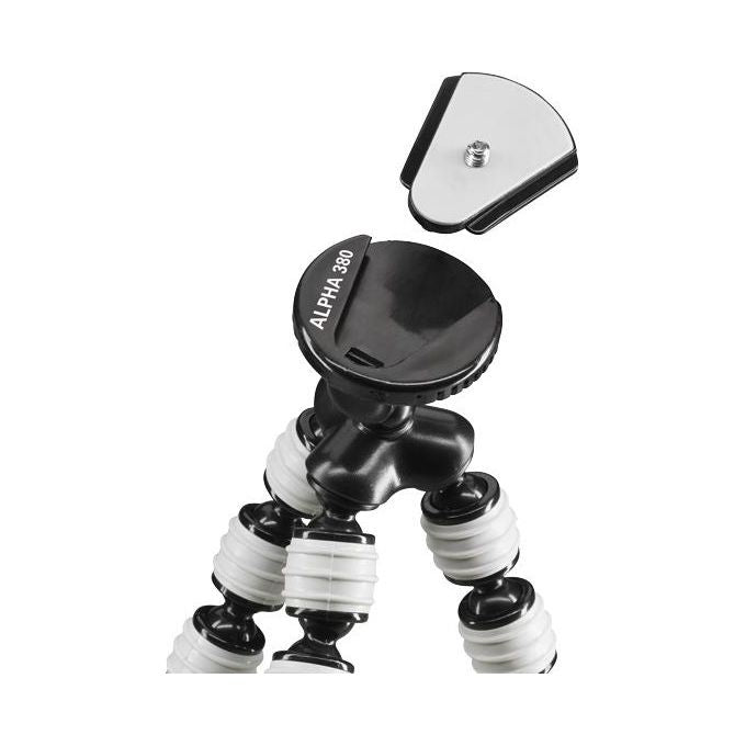 Cullmann Alpha 380 Mobile Flessibile Mini Treppiede con Supporto per Smartphone Grigio
