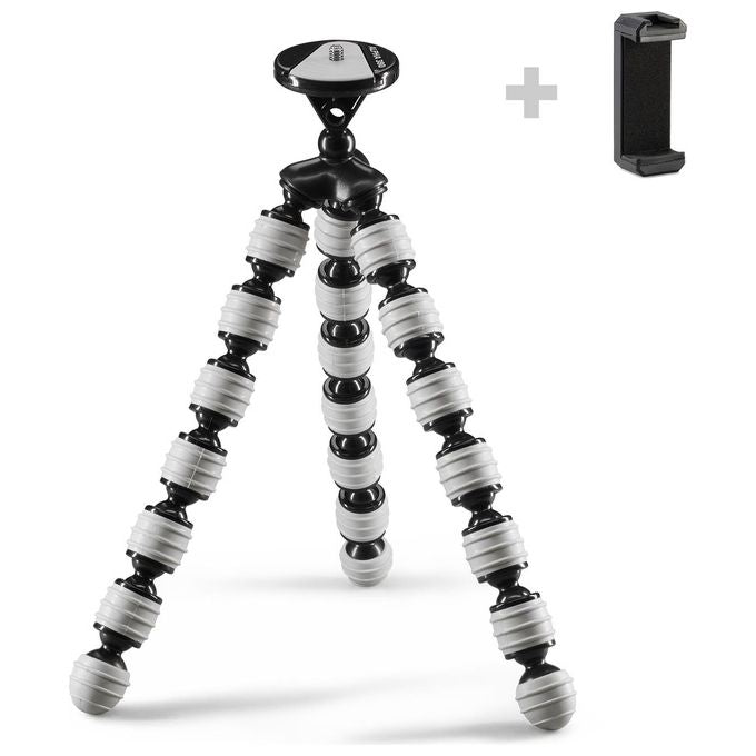 Cullmann Alpha 380 Mobile Flessibile Mini Treppiede con Supporto per Smartphone Grigio
