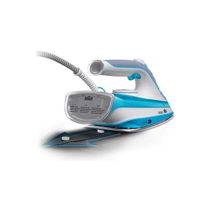 Braun SI5006BL TexStyle 5 Ferro da stiro a vapore Piastra Ceramica FreeGlide 3D 2600W 300ml colore Blu