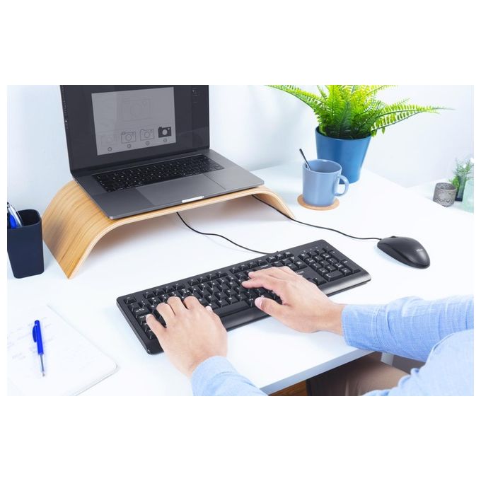 Trust Primo Keyboard Tastiera Integrale con Tasti Silenziosi e Design Resistente al Versamento di Liquidi
