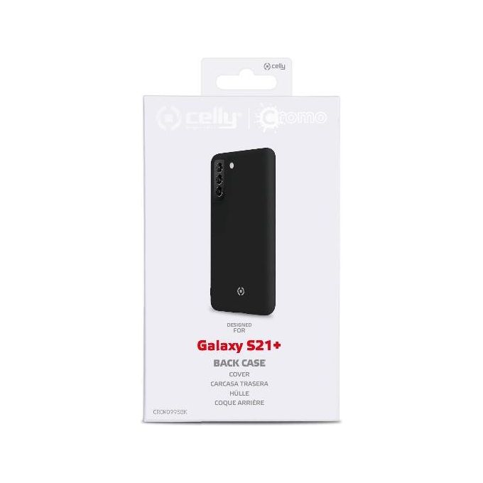 Celly Cromo Cover per Samsung Galaxy S21+ Nero