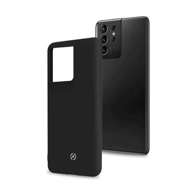 Celly Cromo Cover per Samsung Galaxy S21 Ultra Nero
