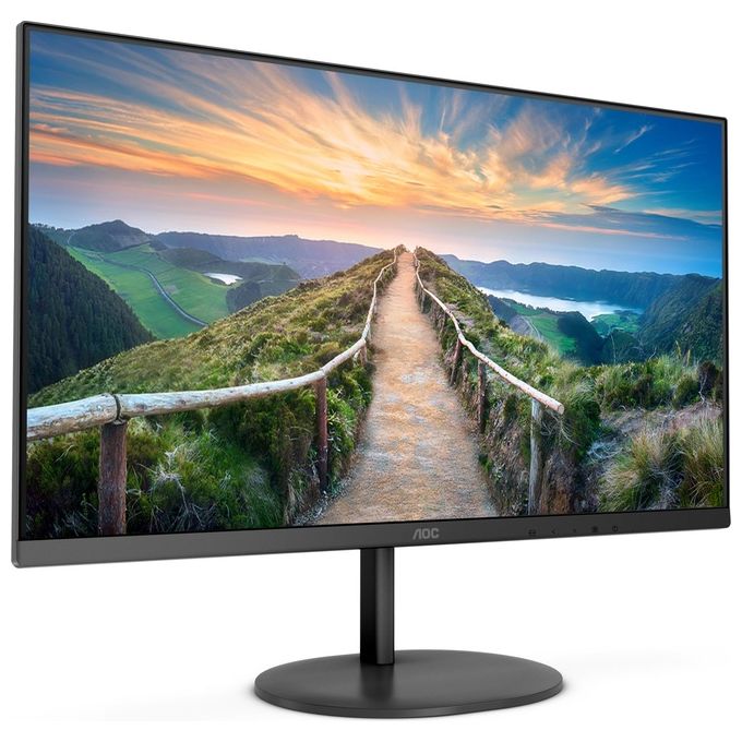 AOC Q24V4EA Monitor 23.8'' 2560x1440 WQHD IPS 75Hz 4ms HDMI DisplayPort Altoparlanti Integrati colore Nero