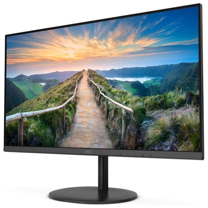 AOC Q24V4EA Monitor 23.8'' 2560x1440 WQHD IPS 75Hz 4ms HDMI DisplayPort Altoparlanti Integrati colore Nero