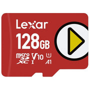 Lexar LMSPLAY128G-BNNNG Play microSDXC 128GB UHS-I U3 V10 A1 Classe 10 velocita' lettura fino a 150MB-s colore Rosso
