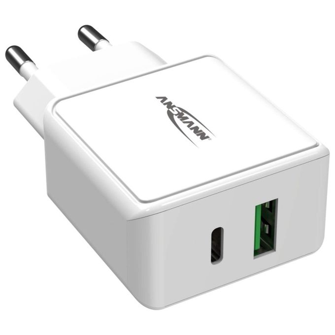 Ansmann Home Caricatore Usb 18W con Power Delivery e Quick Charge 3.0 Bianco