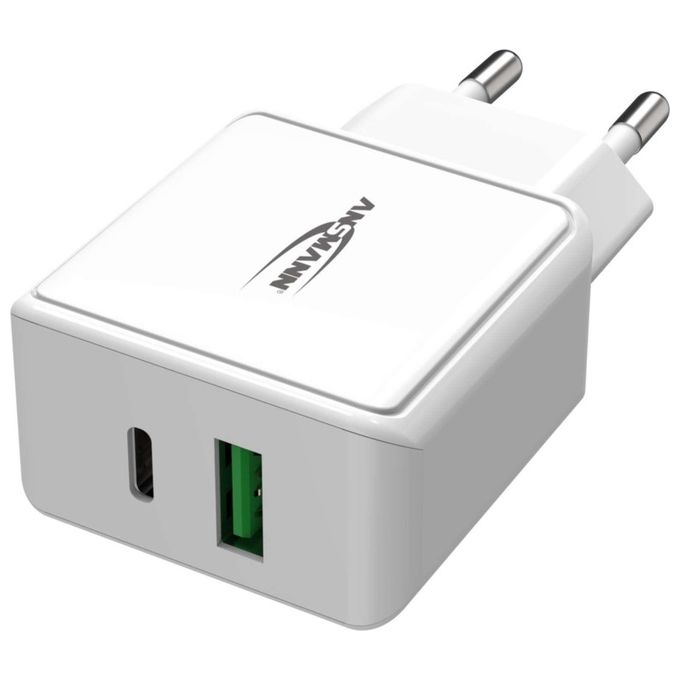 Ansmann Home Caricatore Usb 18W con Power Delivery e Quick Charge 3.0 Bianco