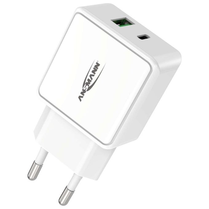 Ansmann Home Caricatore Usb 18W con Power Delivery e Quick Charge 3.0 Bianco