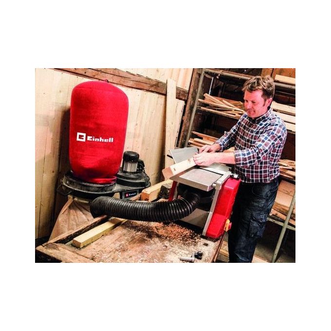 Einhell 4304156 TE-VE 550-2 A Aspiratrucioli 550W 1150 m³-h Sacco 65 L Tubo 2.5 m colore Rosso Nero