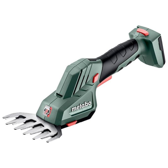Metabo POWERMAXX SGS 12 Q Forbice Rifilaerba e Siepi a Batteria 12V Li-Ion lama siepi 20cm senza batteria colore Nero Verde Rosso