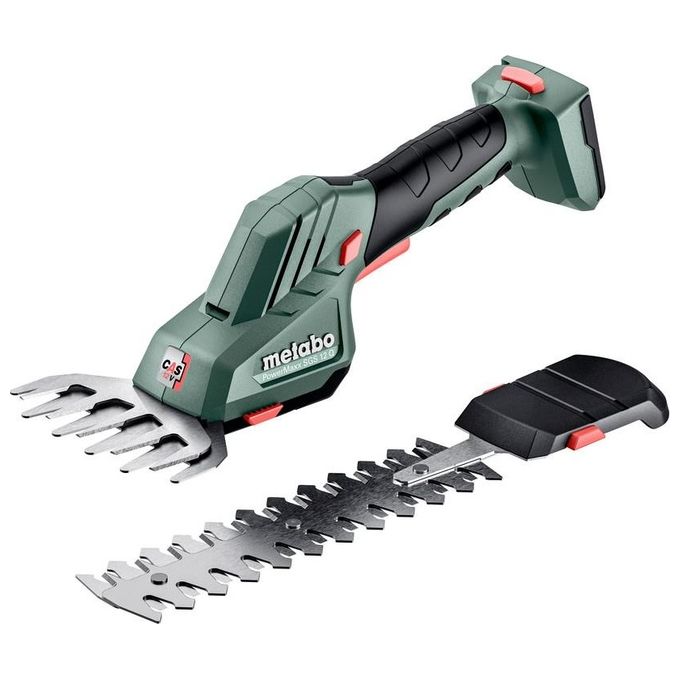 Metabo POWERMAXX SGS 12 Q Forbice Rifilaerba e Siepi a Batteria 12V Li-Ion lama siepi 20cm senza batteria colore Nero Verde Rosso