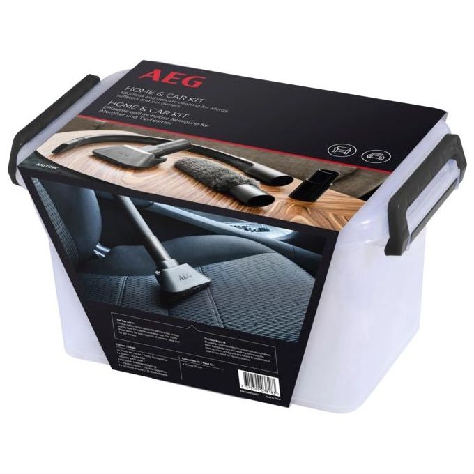 AEG 900 923 355 Kit di Pulizia per Aspirapolvere Home and Car 4 Pezzi con Adattatore 32-35 mm colore Nero
