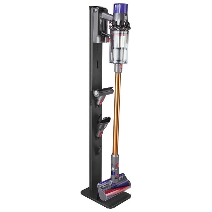 Xavax 00181562 Supporto Organizer per Aspirapolvere Senza Fili in Alluminio 29,5x22x128 cm colore Nero