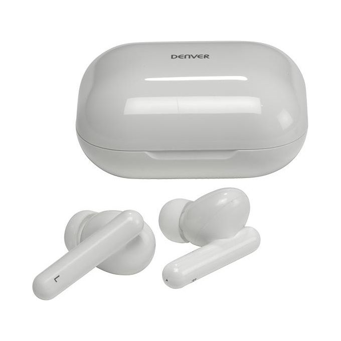 Denver TWE-38 Auricolari True Wireless Bluetooth Bianco