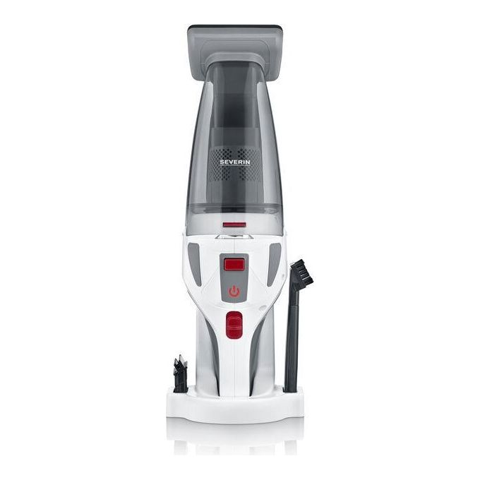 Severin HV 7146 Aspirapolvere Portatile Senza Filo 4 in 1 Secco e Bagnato 0,65 L 120 W 5500 Pa 30 min autonomia colore Grigio Rosso Bianco
