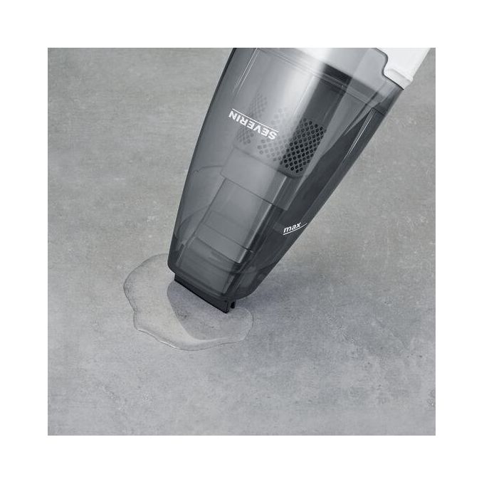 Severin HV 7146 Aspirapolvere Portatile Senza Filo 4 in 1 Secco e Bagnato 0,65 L 120 W 5500 Pa 30 min autonomia colore Grigio Rosso Bianco