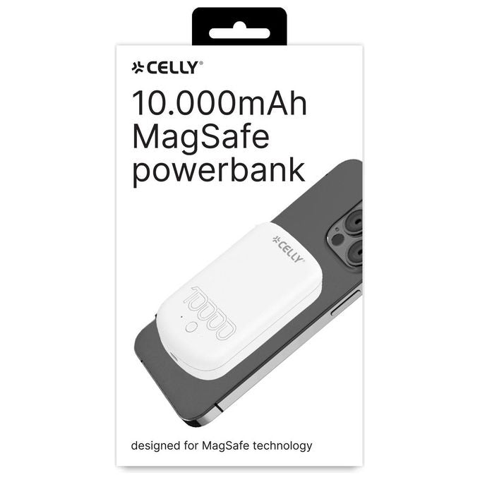 Celly MagSafe PowerBank 10.000 Pro Bianco