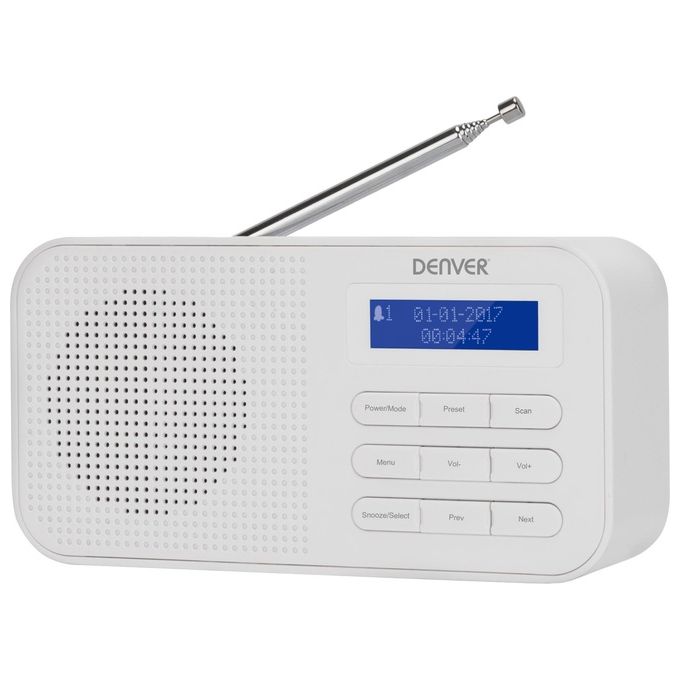 Denver DAB-42 Radio Digitale DAB  e FM Bianco