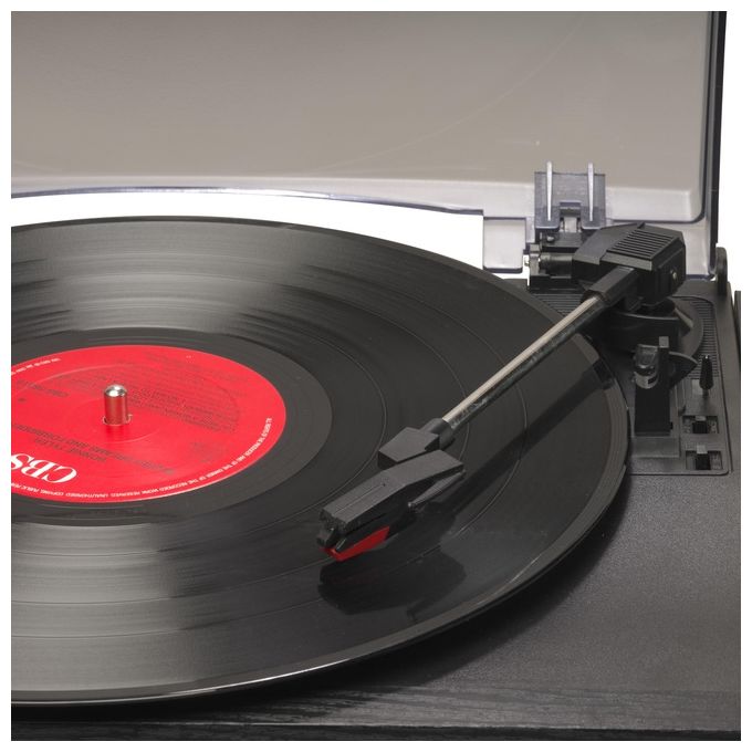 Denver MRD-166 Sistema Stereo Giradischi Lettore CD Doppio Cassette Radio DAB+ FM USB SD 4W colore Nero