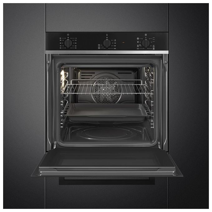 Smeg SF64M3TB Selezione Forno da incasso Multifunzione 70 L Classe A 8 Funzioni Vapor Clean (59.2x59.7x54.8 cm) colore Nero