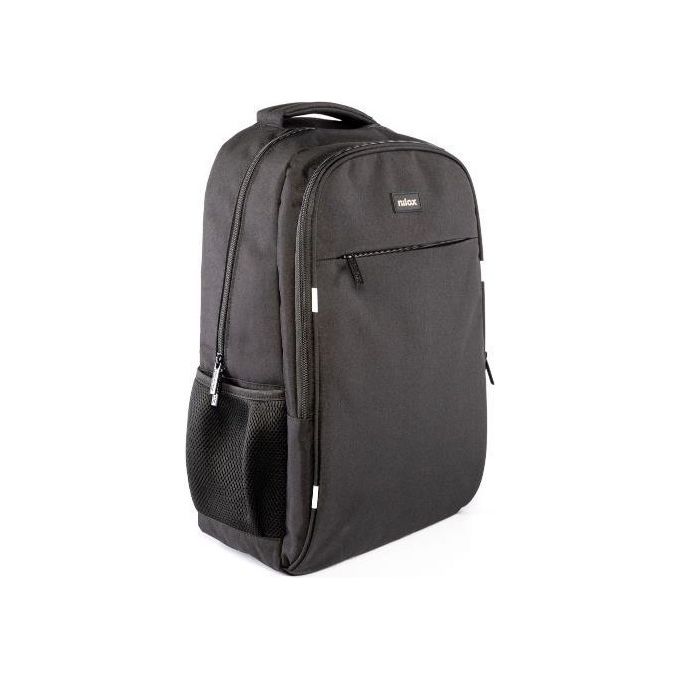 Nilox NXBK041 Zaino Porta Notebook 15.6'' Poliestere 5 Scomparti Schienale Rinforzato colore Nero
