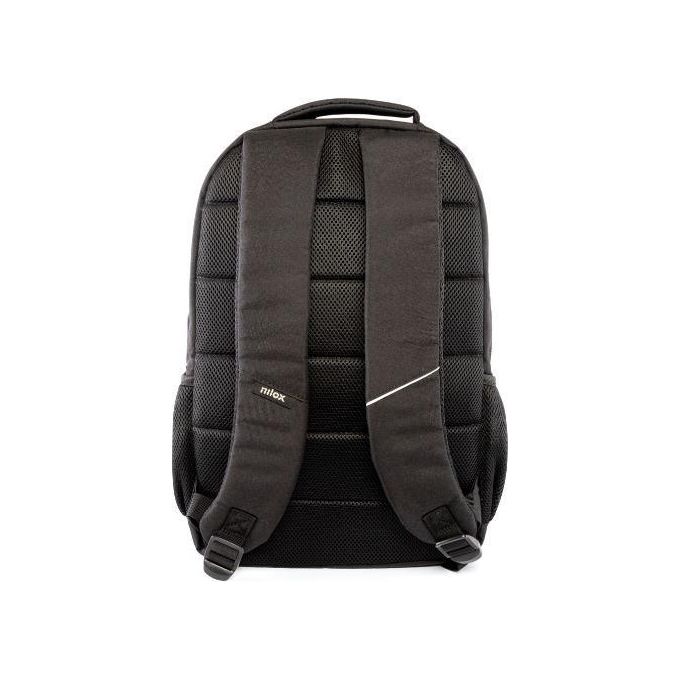 Nilox NXBK041 Zaino Porta Notebook 15.6'' Poliestere 5 Scomparti Schienale Rinforzato colore Nero