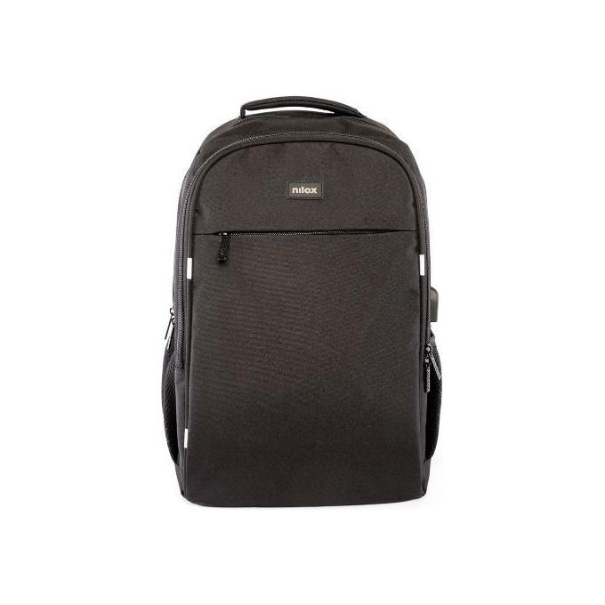 Nilox NXBK041 Zaino Porta Notebook 15.6'' Poliestere 5 Scomparti Schienale Rinforzato colore Nero