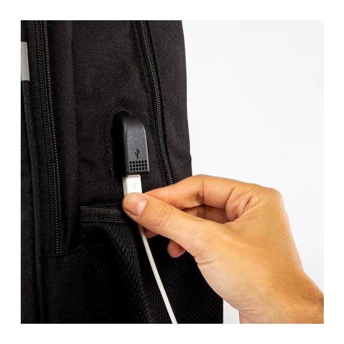 Nilox NXBK041 Zaino Porta Notebook 15.6'' Poliestere 5 Scomparti Schienale Rinforzato colore Nero