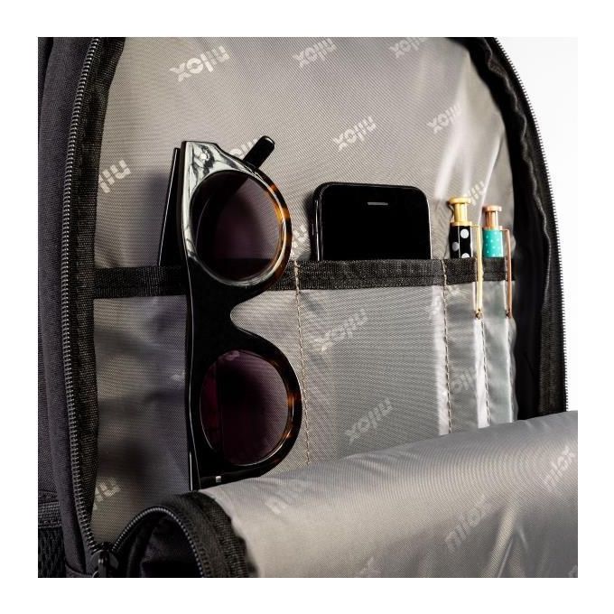 Nilox NXBK041 Zaino Porta Notebook 15.6'' Poliestere 5 Scomparti Schienale Rinforzato colore Nero
