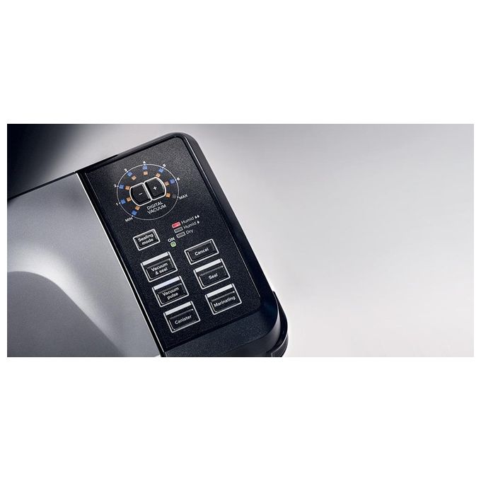 Magic Vac V272PK1 Perfetta Macchina per Sottovuoto con Doppia Pompa e Vuotometro Digitale colore Nero Grigio