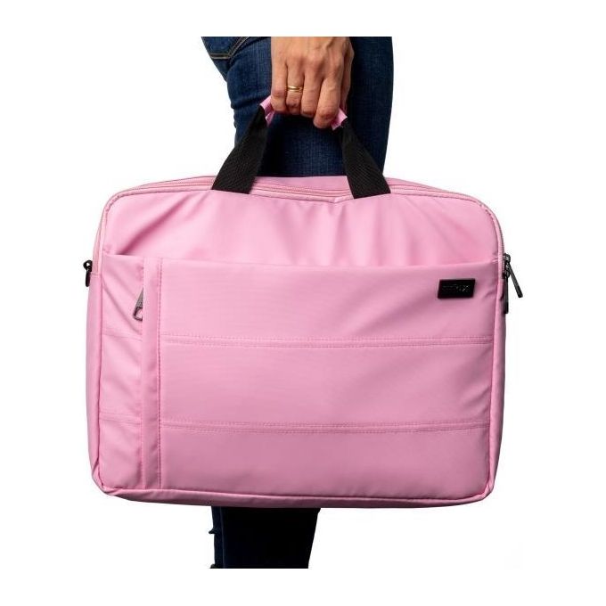 Nilox Borsa Basica per Notebook 15.6 Maletin Style Rosa
