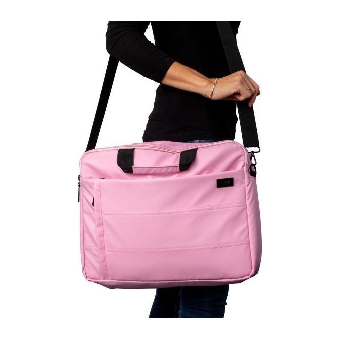 Nilox Borsa Basica per Notebook 15.6 Maletin Style Rosa