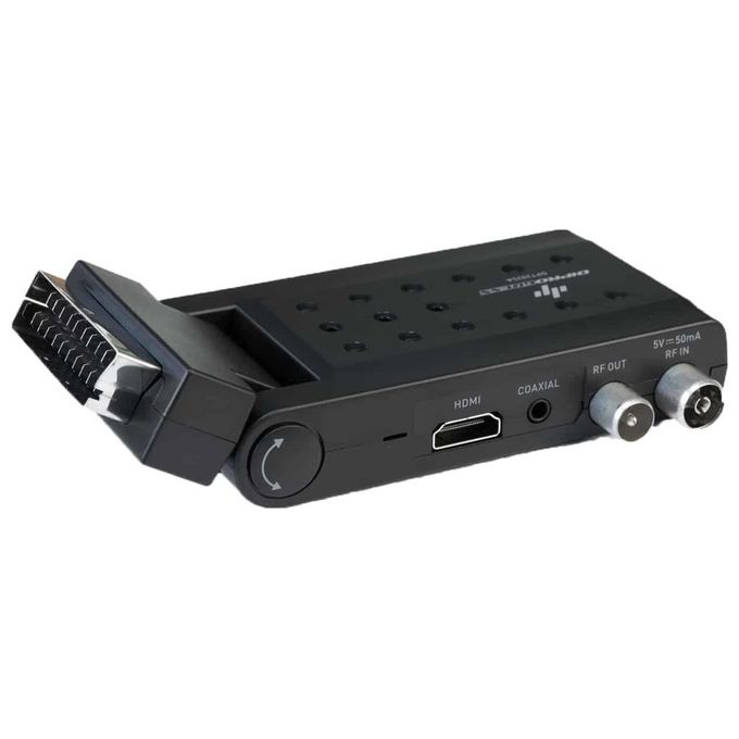 Diprogress DPT202SB Decoder Digitale Terrestre Scart Stick DVB-T2 HEVC H.265 Main 10 bit HDMI Telecomando Universale 2in1 colore Nero