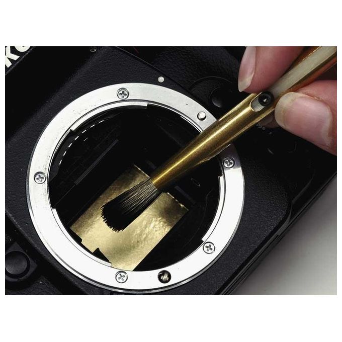 Kinetronics 700030 Spazzola Antistatica con Setole Naturali e Fibre Sintetiche Conduttive Temperatura Massima 65 °C Larghezza 30 mm colore Nero