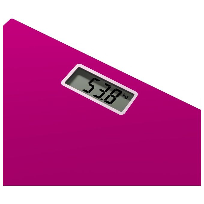 Rowenta BS1403 Premiss Bilancia Pesapersone Elettronica 150 Kg Vetro Temperato 30x30 cm Accensione Automatica colore Rosa
