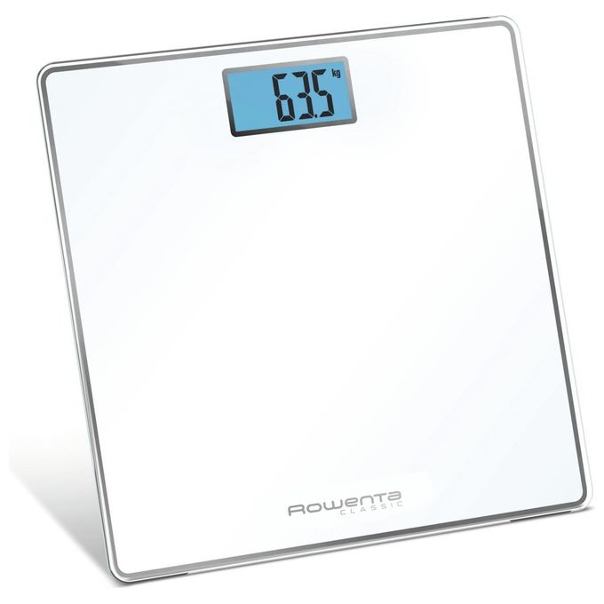 Rowenta Classic Bs1501 Bilancia Pesapersone Elettronica 31x31cm Fino a 160Kg Vetro Temperato Bianco