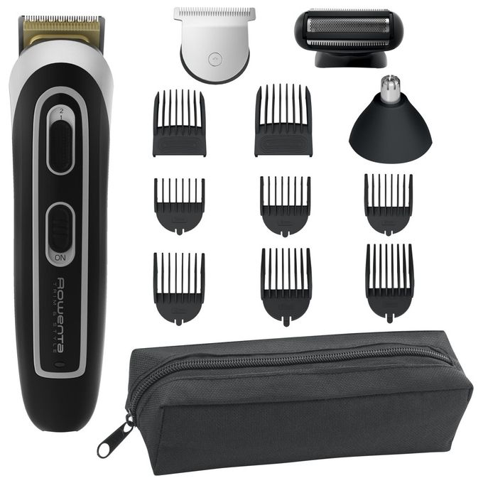 Rowenta TN9140 Trim and Style Regolabarba 13 in 1 Wet and Dry Lame Acciaio Inox autonomia 90 min colore Nero Argento