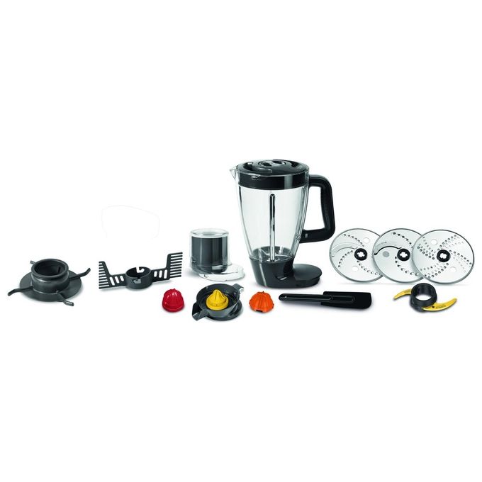 Moulinex FP825E10 Double Force Robot da Cucina Multifunzione 3 L 1000 W 10 Accessori colore Nero Grigio