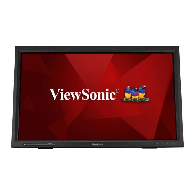 ViewSonic TD2423 Monitor Touch Screen 23.6'' Full HD 1920x1080 LED VA Multi-Touch 10 Punti IR Hub USB HDMI DVI VGA colore Nero