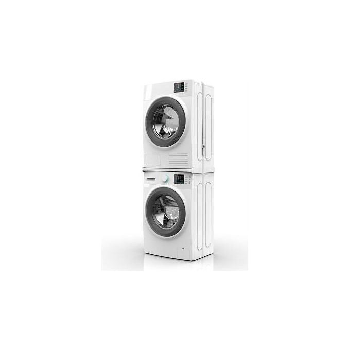 Meliconi 656116 Base Torre Slim L45 Kit di Sovrapposizione Tecnopolimero per Lavatrice e Asciugatrice 60 cm 250 Kg colore Bianco