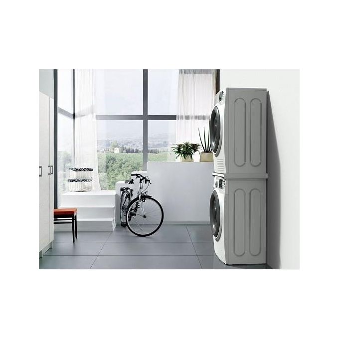 Meliconi 656116 Base Torre Slim L45 Kit di Sovrapposizione Tecnopolimero per Lavatrice e Asciugatrice 60 cm 250 Kg colore Bianco
