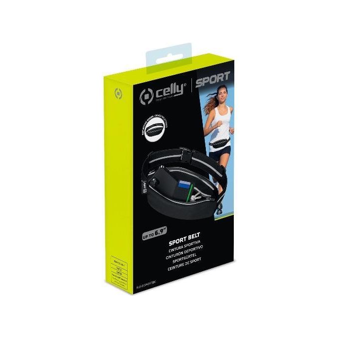 Celly Sport Runbelt Custodia per Smartphone 6.9'' Nero