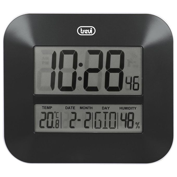 Trevi OM 3520 D Orologio Digitale da Parete con Grande Display Nero