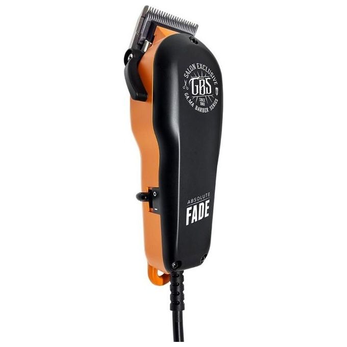 Ga.ma SMB5023 GBS Absolute Fade Tagliacapelli Professionale Motore Magnetico Lama Acciaio Inox 8 pettini 0,8 3,8 mm colore Nero Arancione